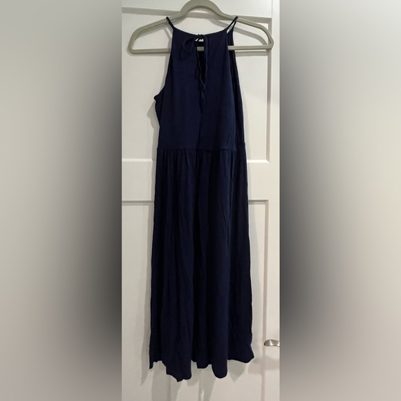 Loft Navy Spaghetti Strap Dress - Picture 1 of 3